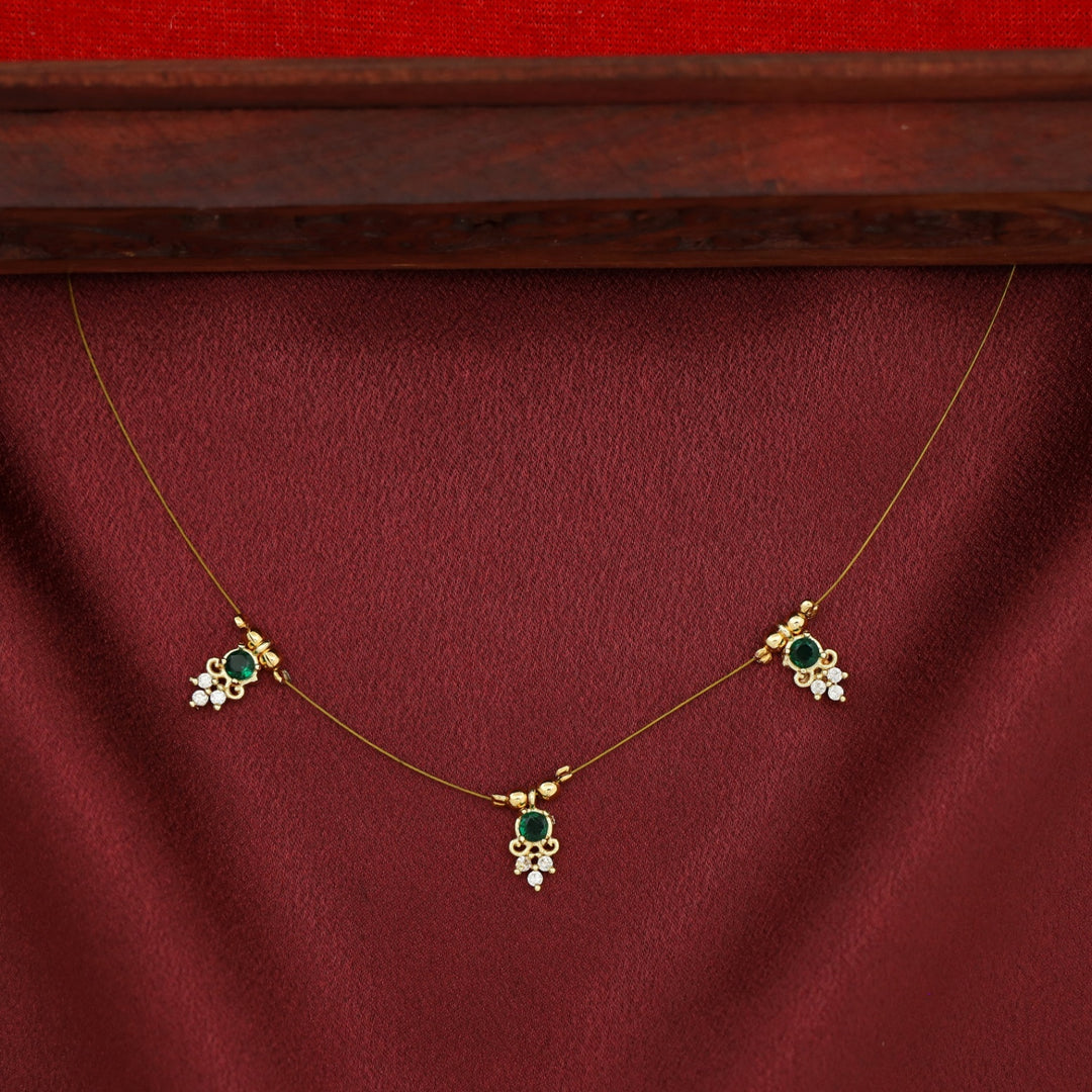 Anala Glossy Stone String Neckpiece