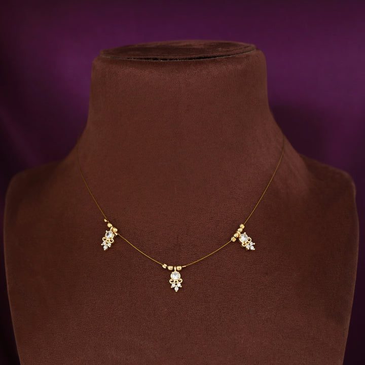 Anala Glossy Stone String Neckpiece