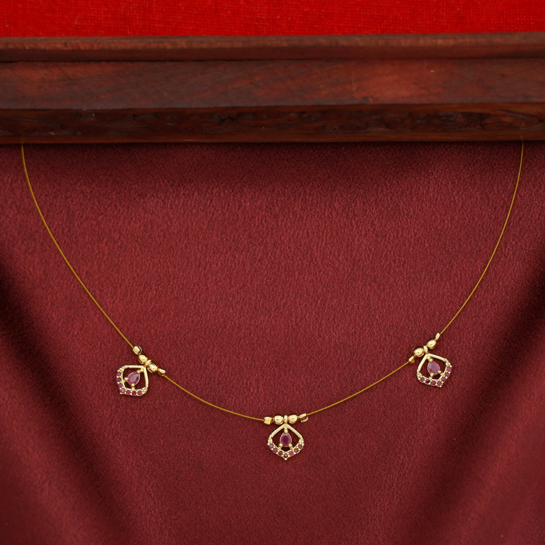 Gitika Tri Drop String Neckpiece