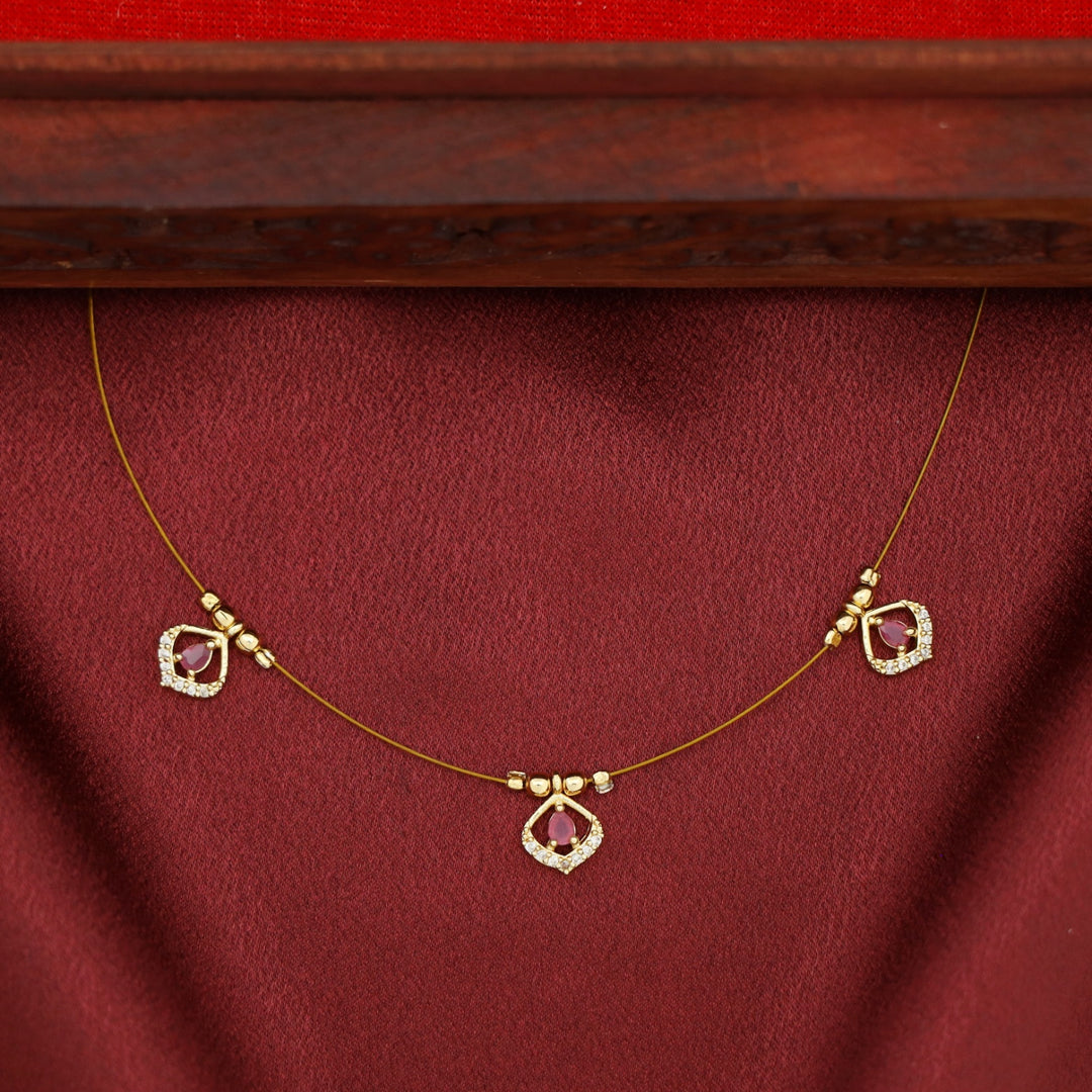 Gitika Tri Drop String Neckpiece