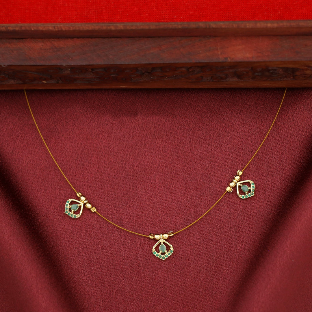 Gitika Tri Drop String Neckpiece