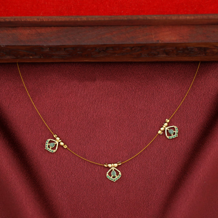 Gitika Tri Drop String Neckpiece