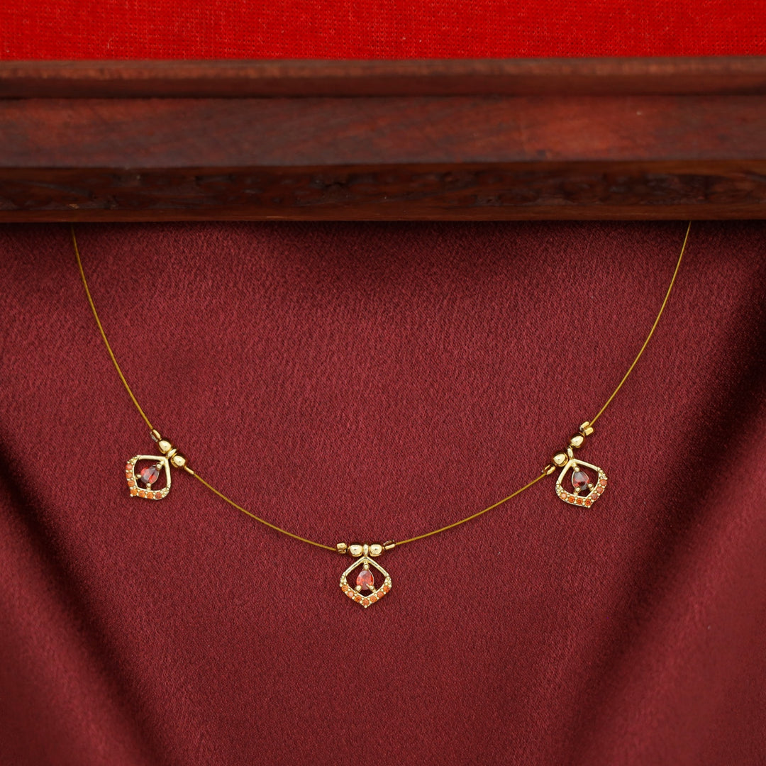 Gitika Tri Drop String Neckpiece