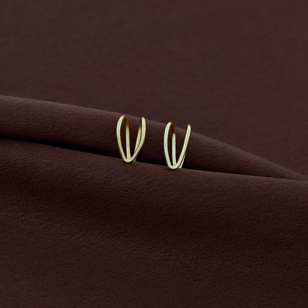 Kaira Golden Ear-Cuff (Set Of 2)