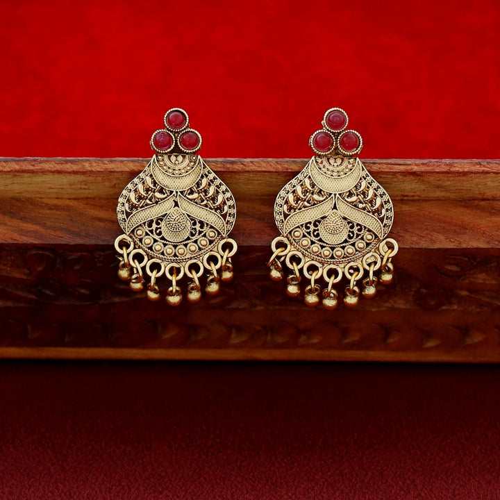 Darani Enamel Short Neckpiece With Earring