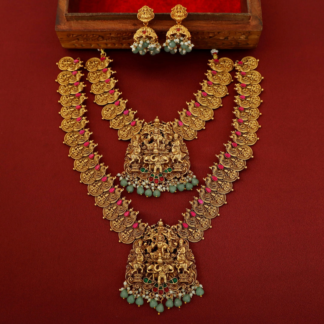 Premium Mohitha Bridal Set Neckpiece With Earring