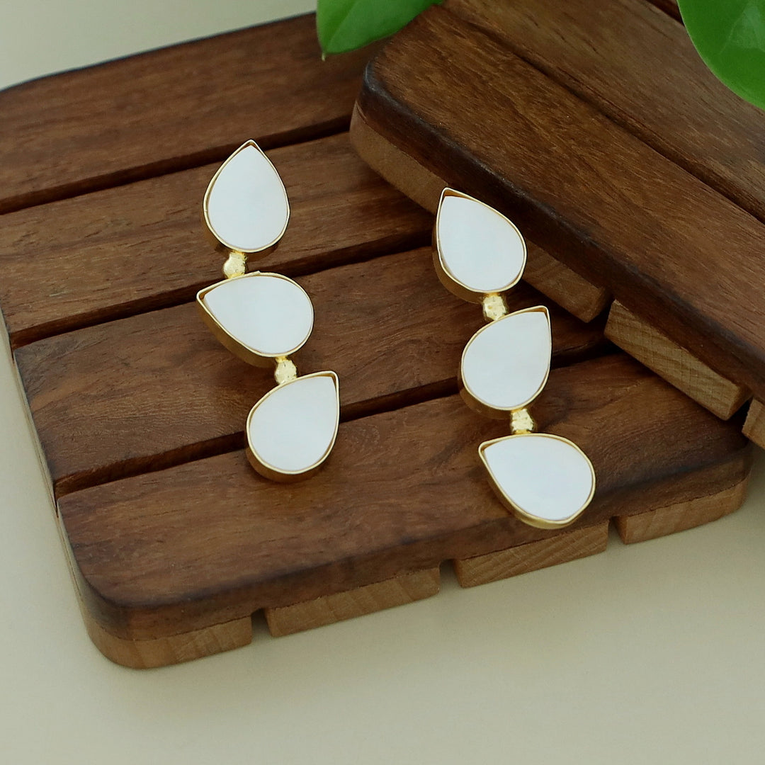 Zoya Tri Drop Glossy Earring