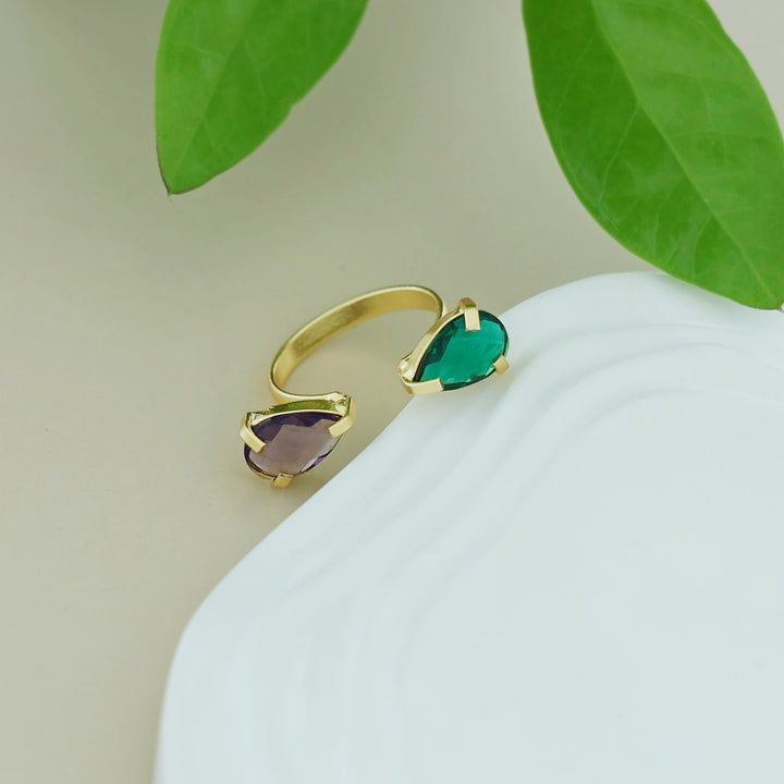 Aniya Dual Glossy Ring