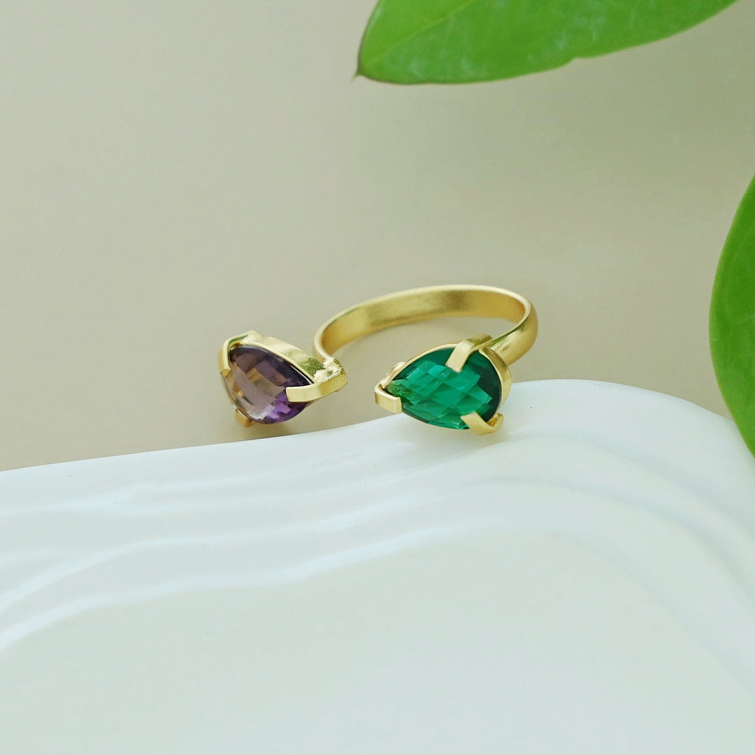 Aniya Dual Glossy Ring