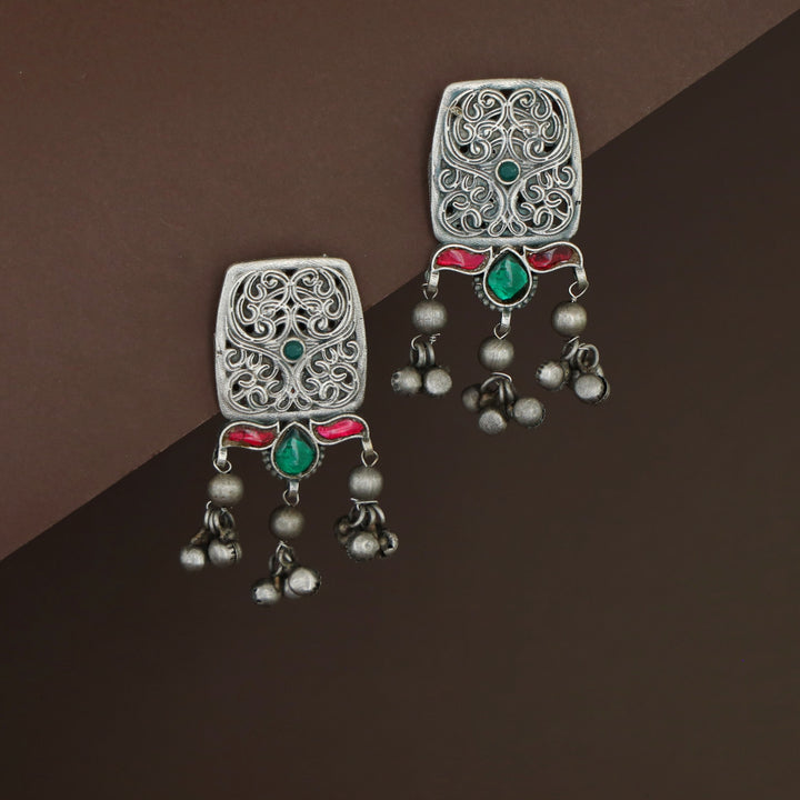 Mabilia Antique Jadau Ghungroo Earring