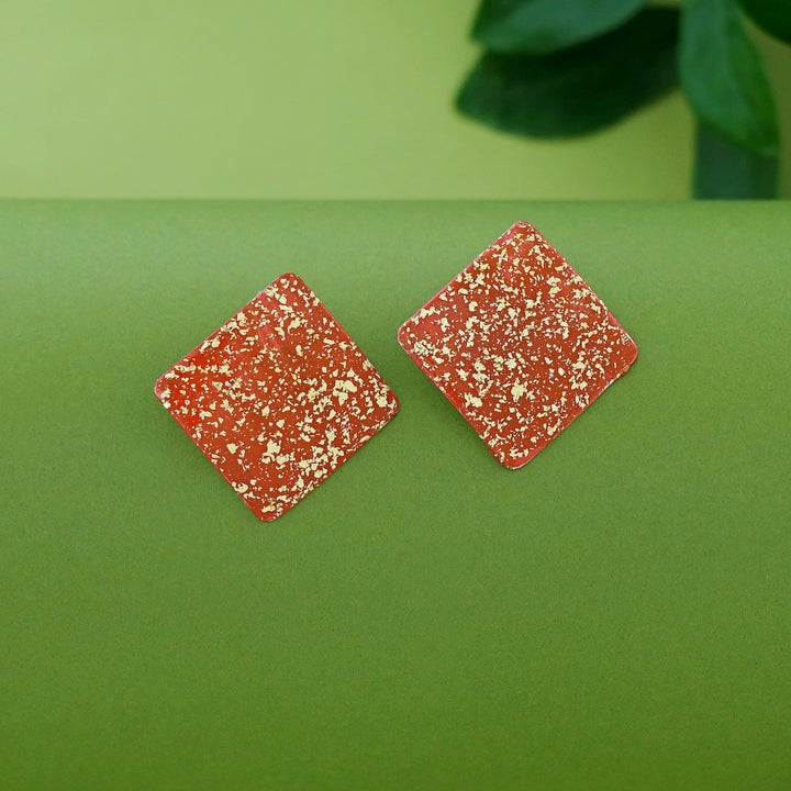 Camila Diamond Hand Painted Glittery Earring