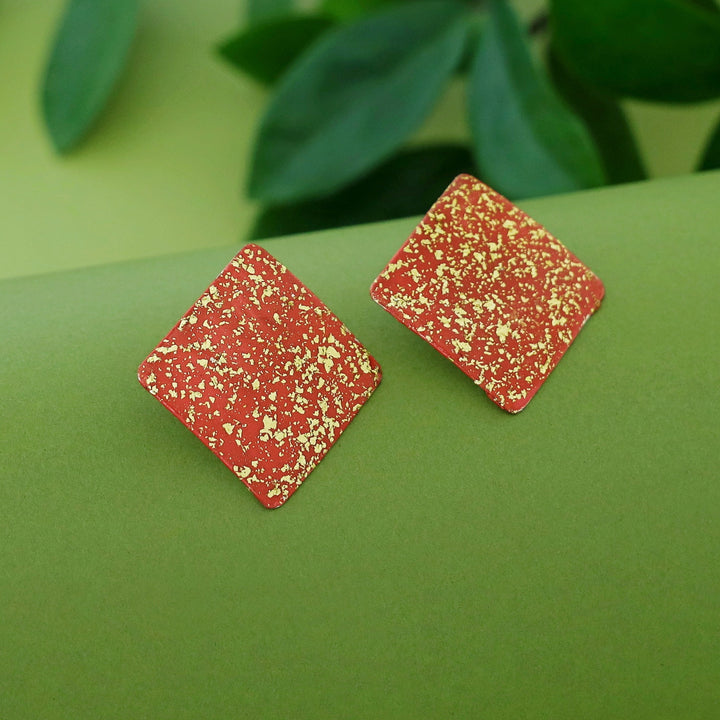 Camila Diamond Hand Painted Glittery Earring