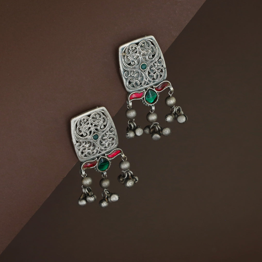 Mabilia Antique Jadau Ghungroo Earring