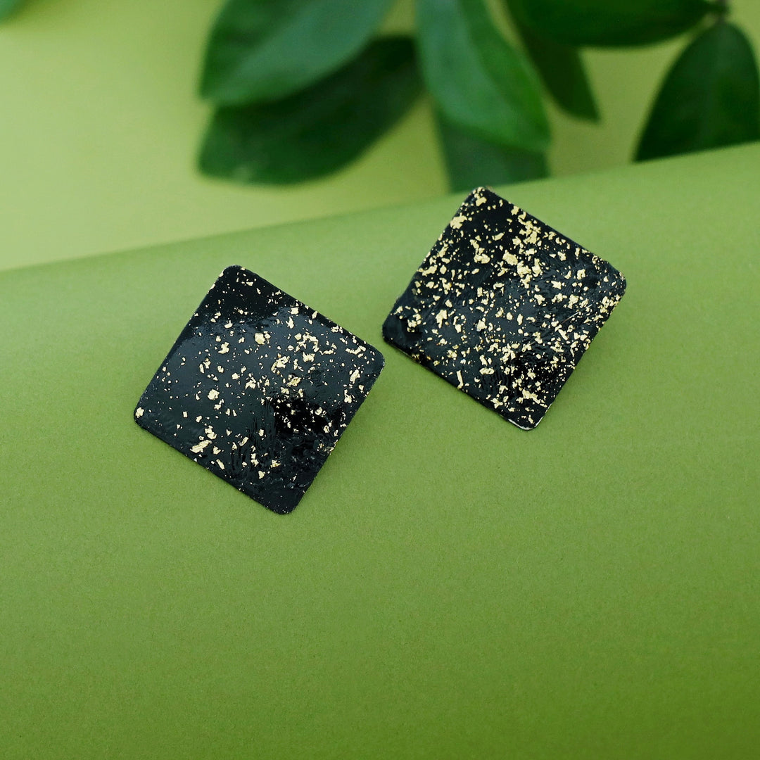 Camila Diamond Hand Painted Glittery Earring