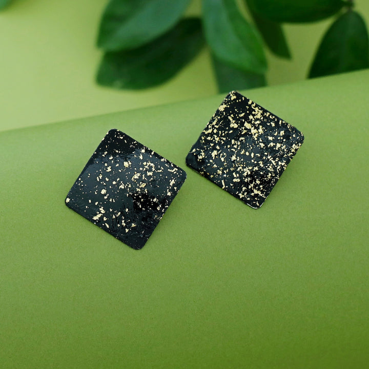 Camila Diamond Hand Painted Glittery Earring