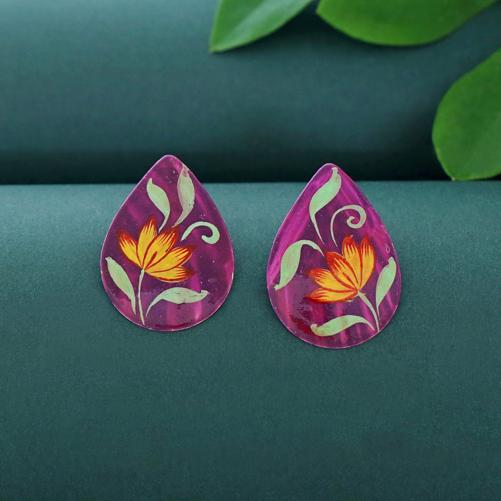Romy Drop Hand Painted Earring