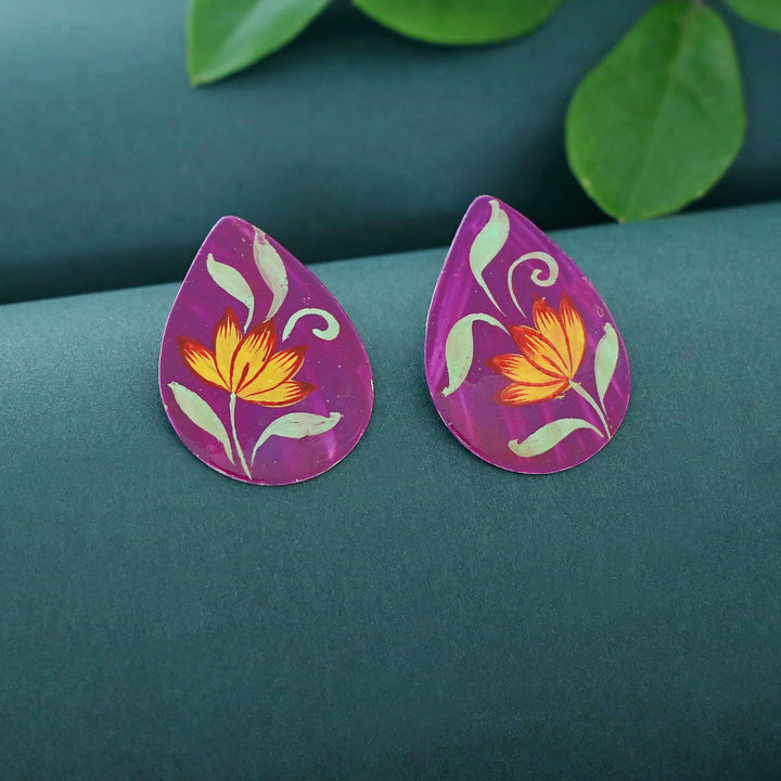 Romy Drop Hand Painted Earring