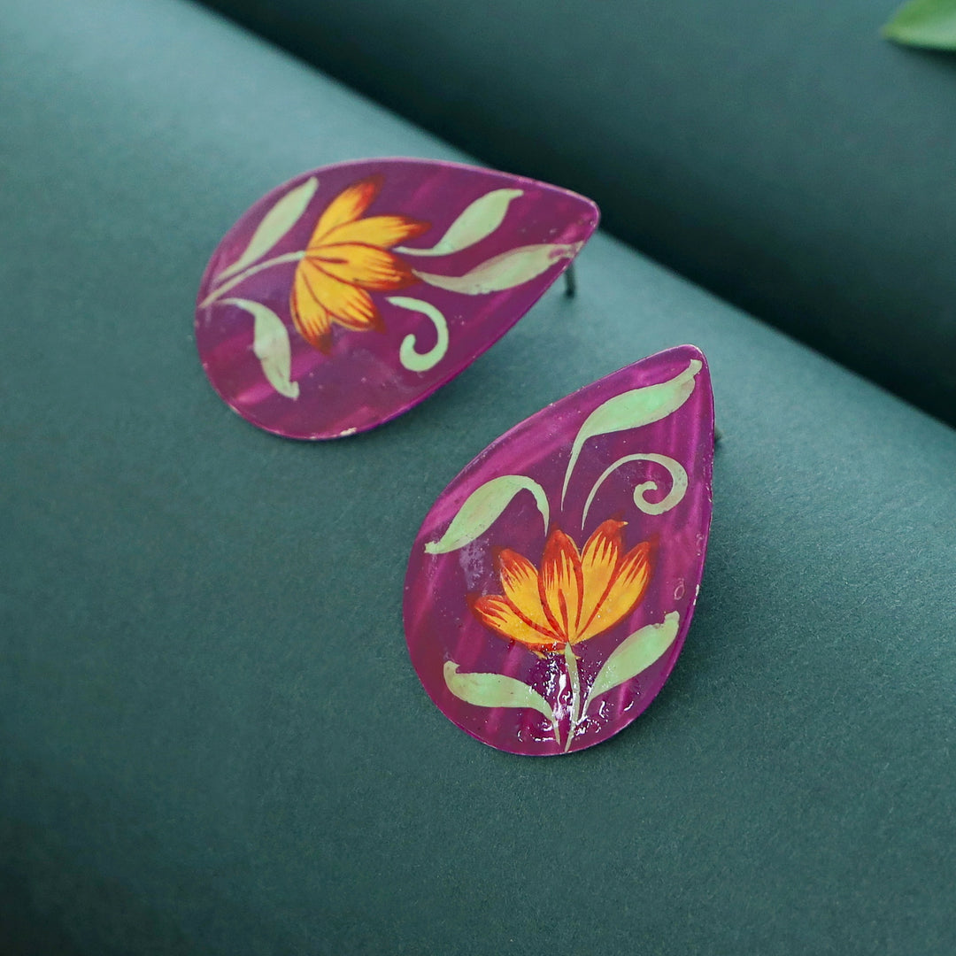 Romy Drop Hand Painted Earring