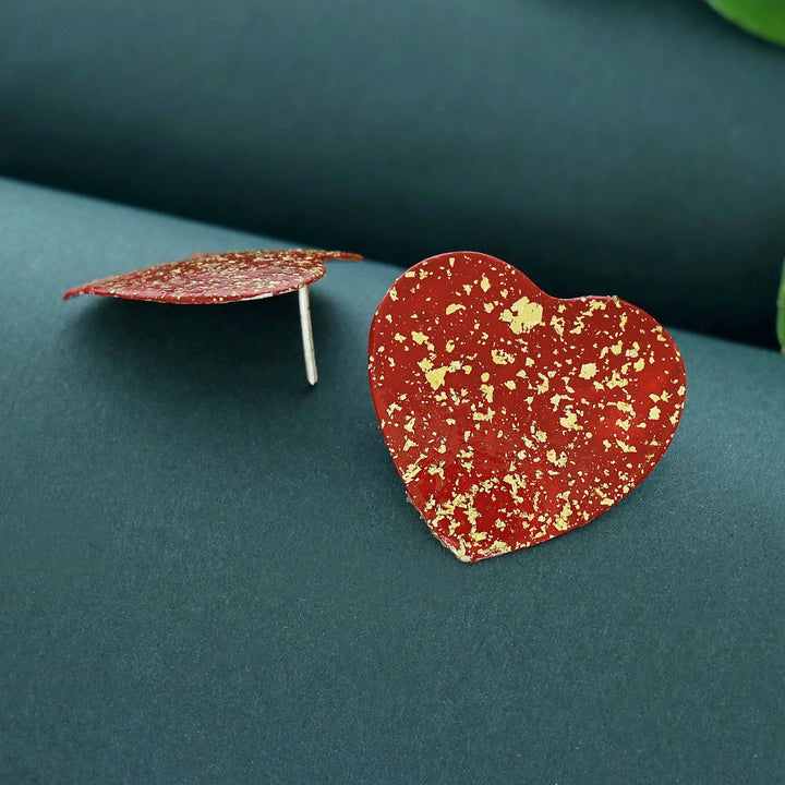 Zea Love Hand Painted Glittery Earring