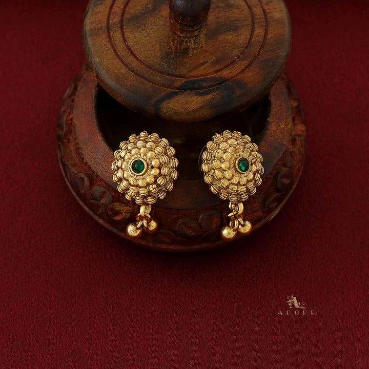 Gitika Coloured Bead Short Neckpiece with Earring