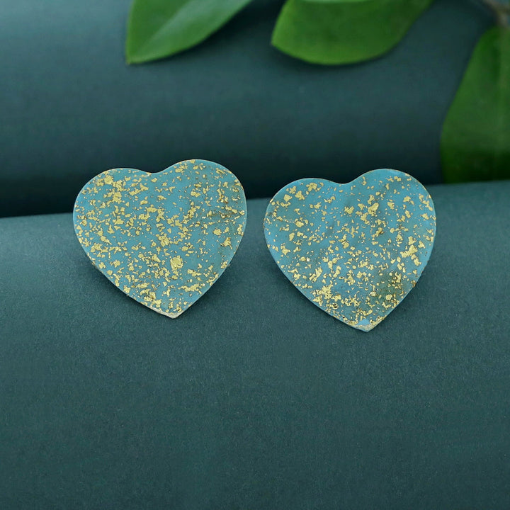Zea Love Hand Painted Glittery Earring