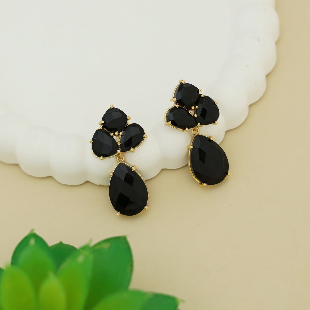 Haze Claw Glossy Stone Earring