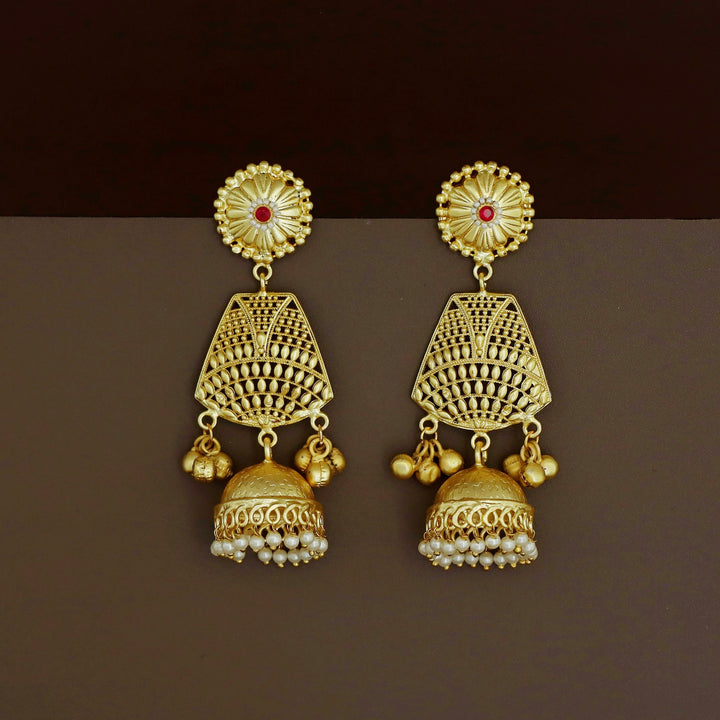 Ravina Mini Pearl Ghunguroo Kashmiri Jhumka