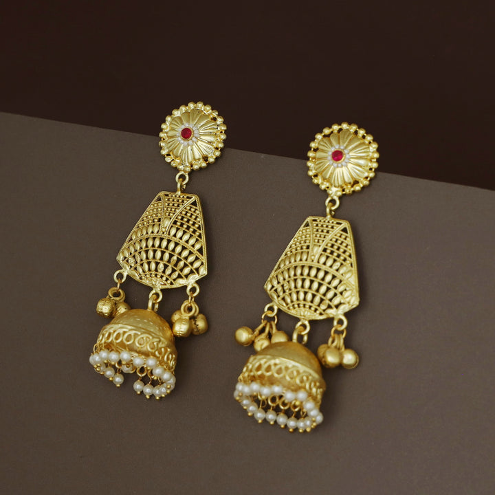 Ravina Mini Pearl Ghunguroo Kashmiri Jhumka