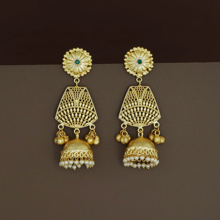 Ravina Mini Pearl Ghunguroo Kashmiri Jhumka