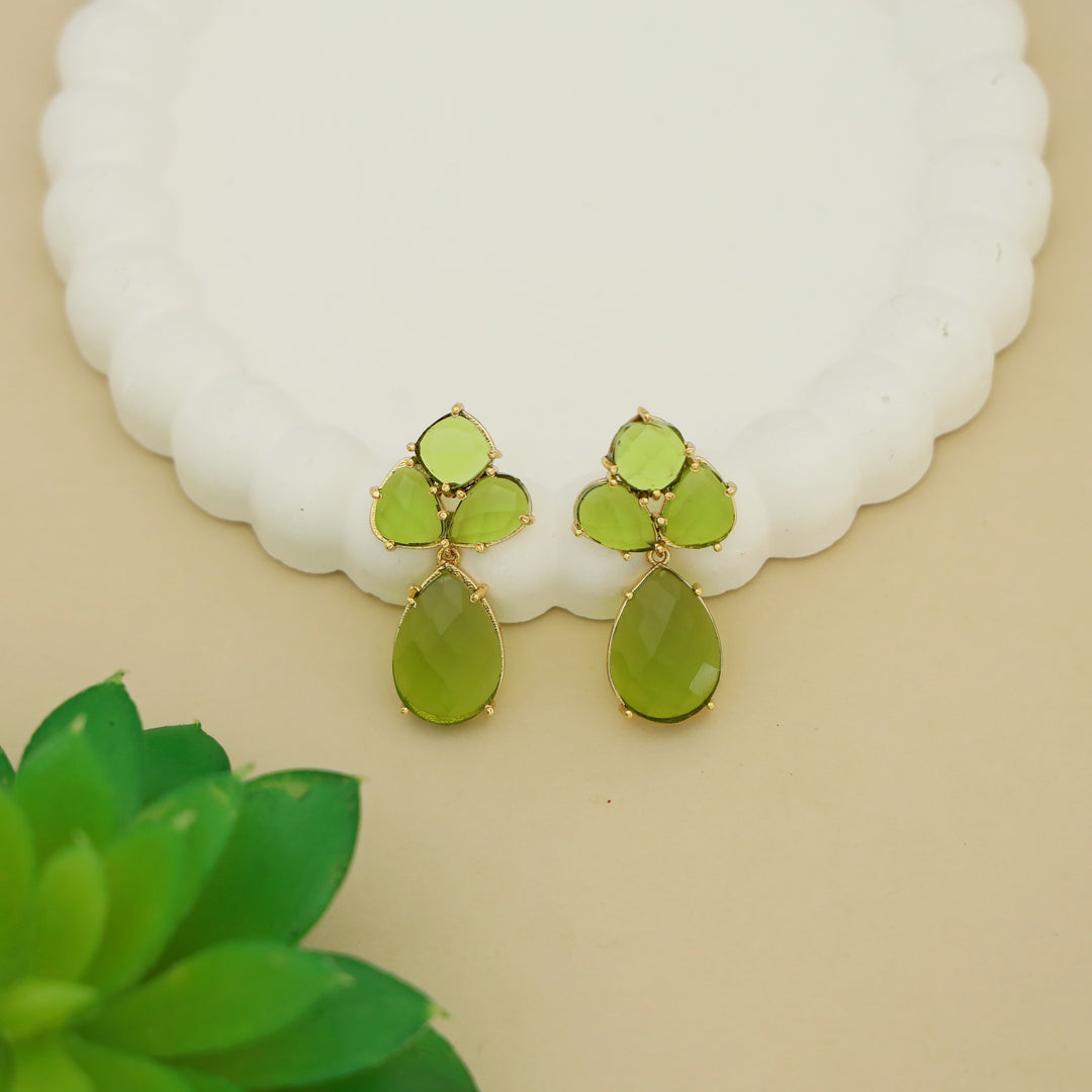Haze Claw Glossy Stone Earring