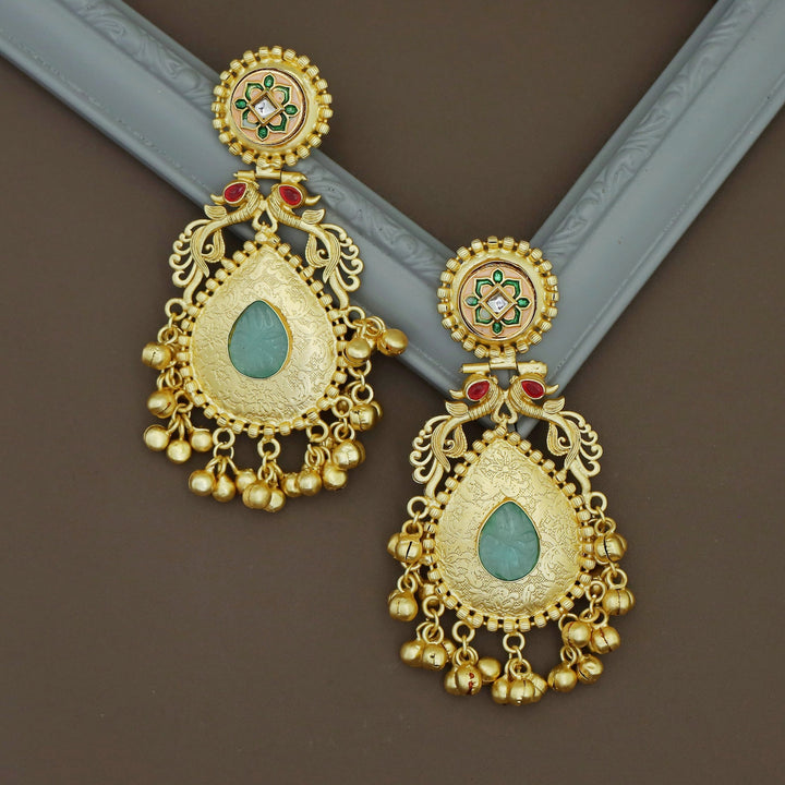 Tamanna Drop Ghunguroo Kashmiri Earring