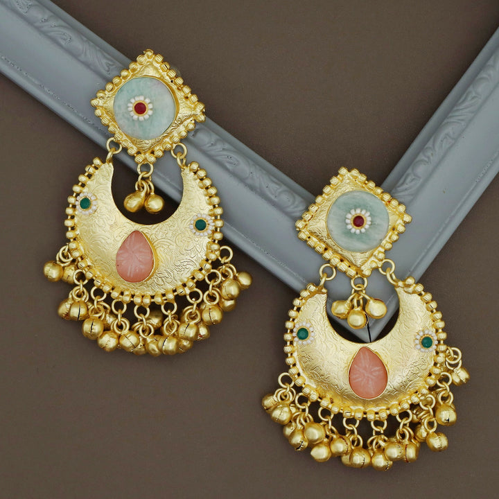 Raga Golden Ghungroo Kashmiri Earring