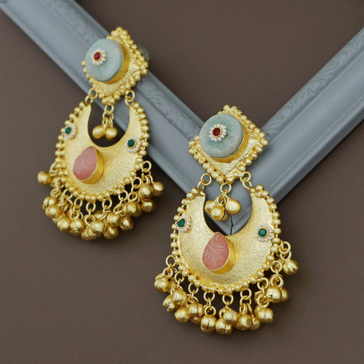 Raga Golden Ghungroo Kashmiri Earring