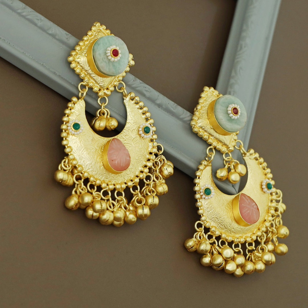 Raga Golden Ghungroo Kashmiri Earring