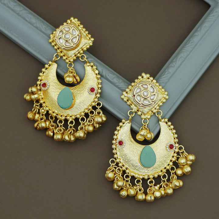 Raga Golden Ghungroo Kashmiri Earring