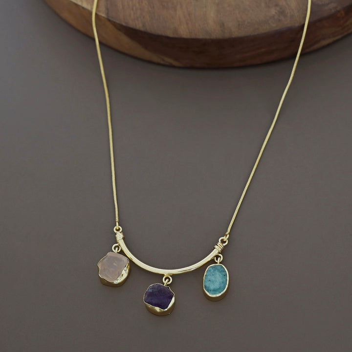 Amba Three Stone Neckpiece