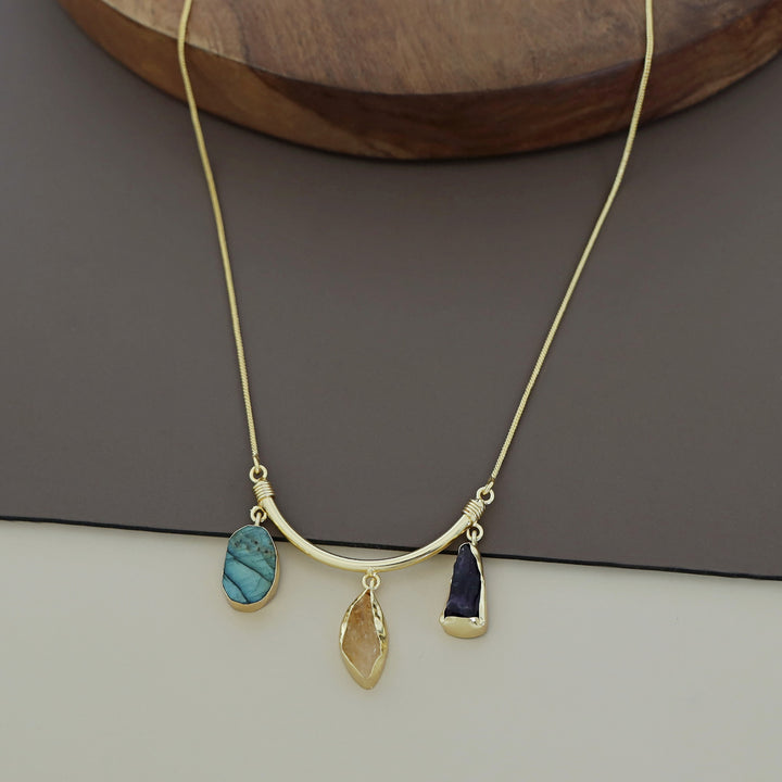 Amba Three Stone Neckpiece