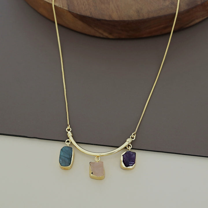 Amba Three Stone Neckpiece