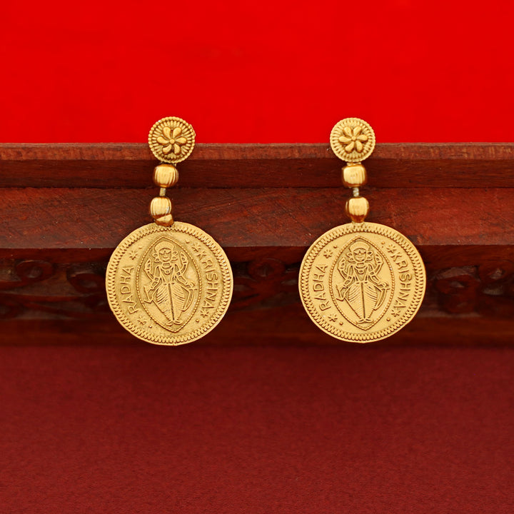 Vasudha Radha Krishna Reversible Kashi Neckpiece With Earring