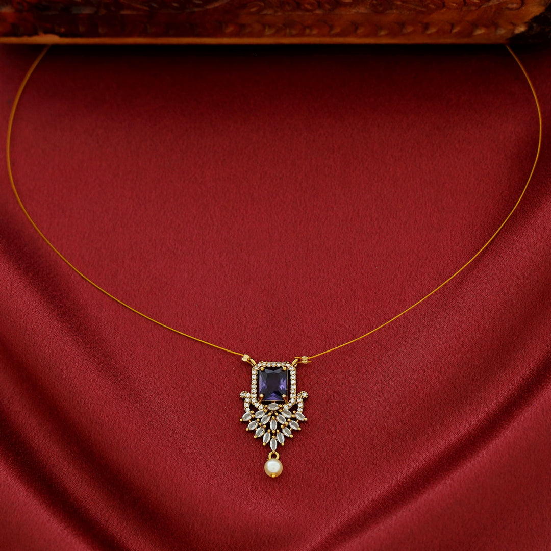 Dilsha AD Stone Pearl String Neckpiece