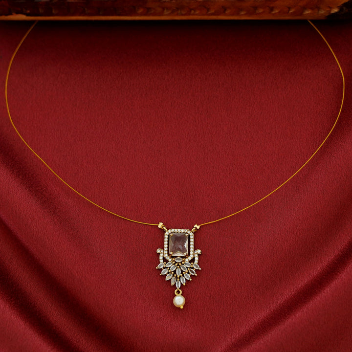 Dilsha AD Stone Pearl String Neckpiece