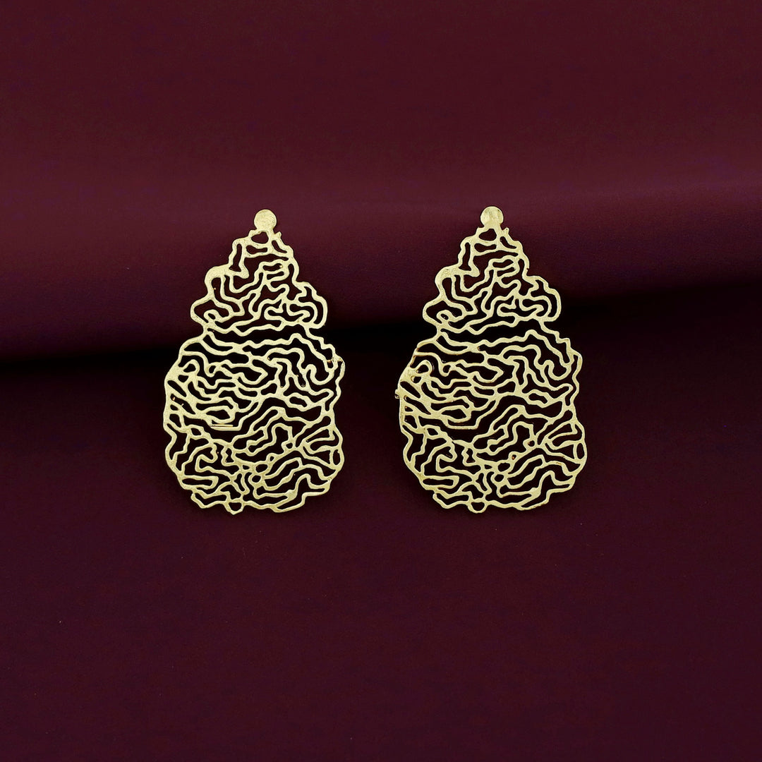 Odeza Golden Alga Earring