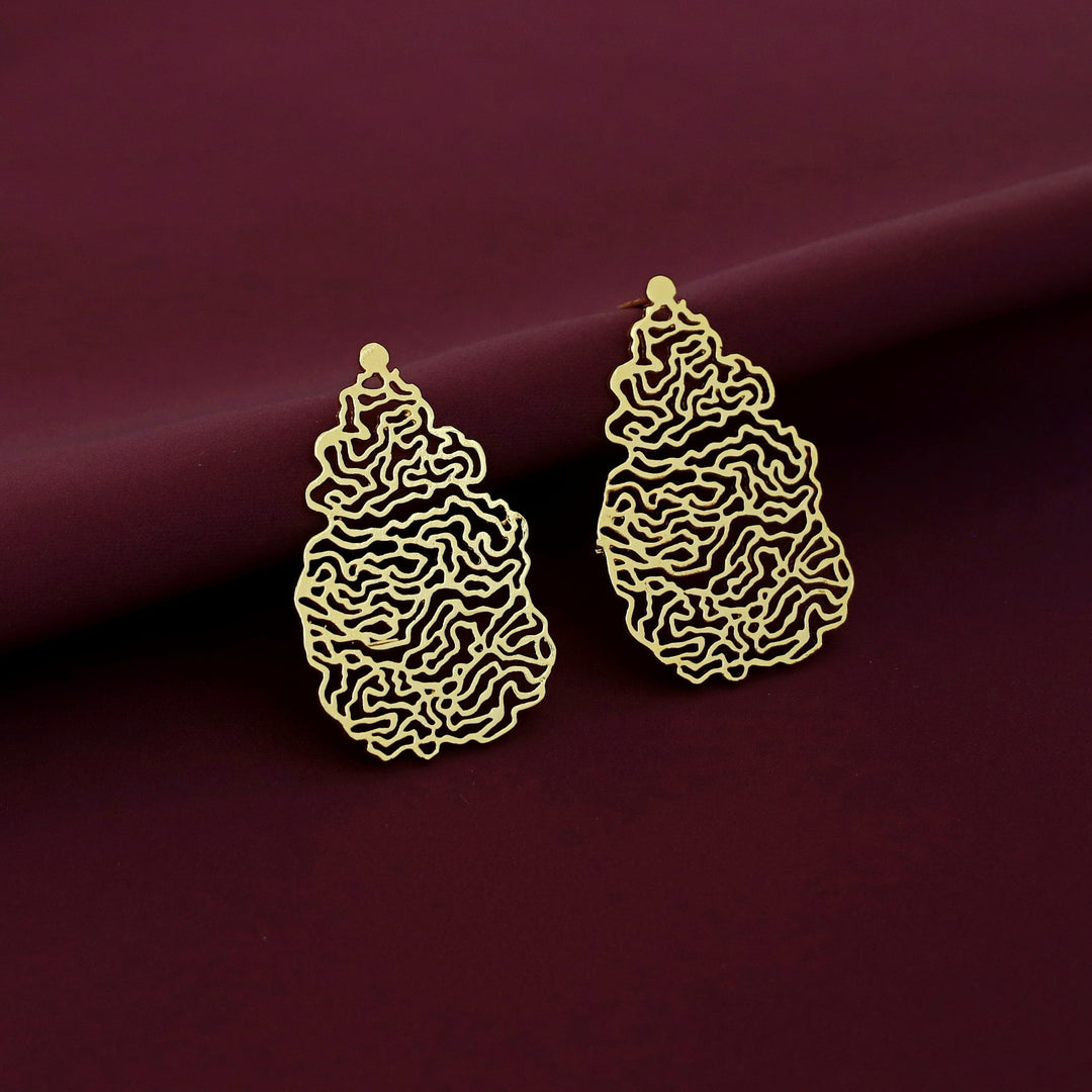 Odeza Golden Alga Earring