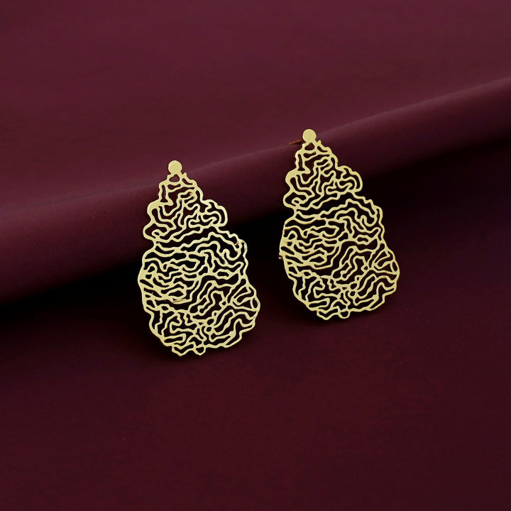 Odeza Golden Alga Earring