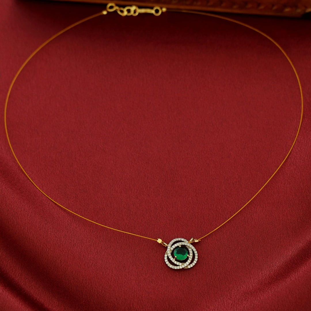 Thamanna AD Stone Glossy String Neckpiece
