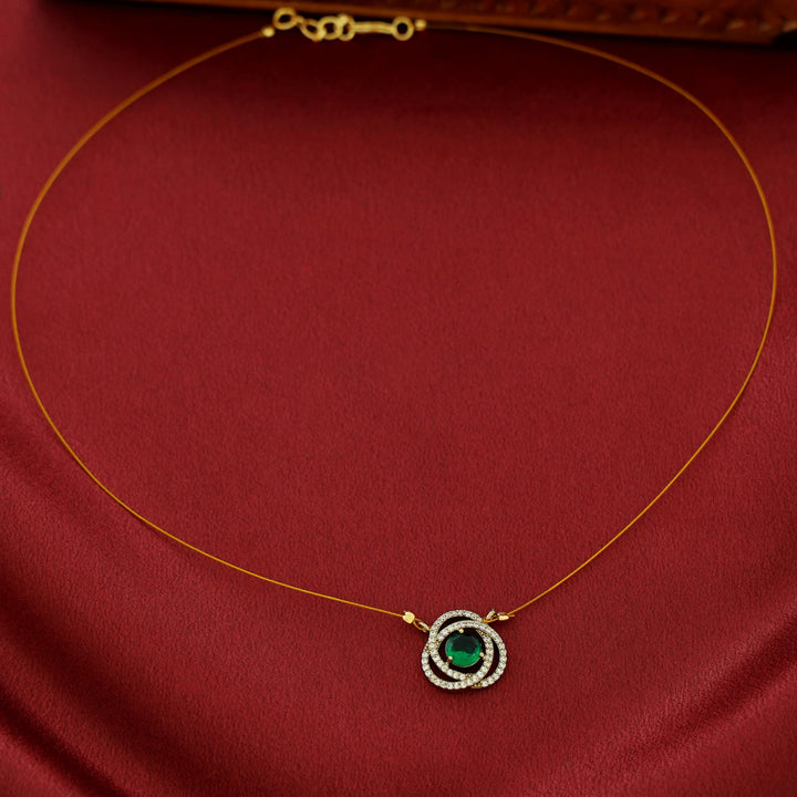 Thamanna AD Stone Glossy String Neckpiece