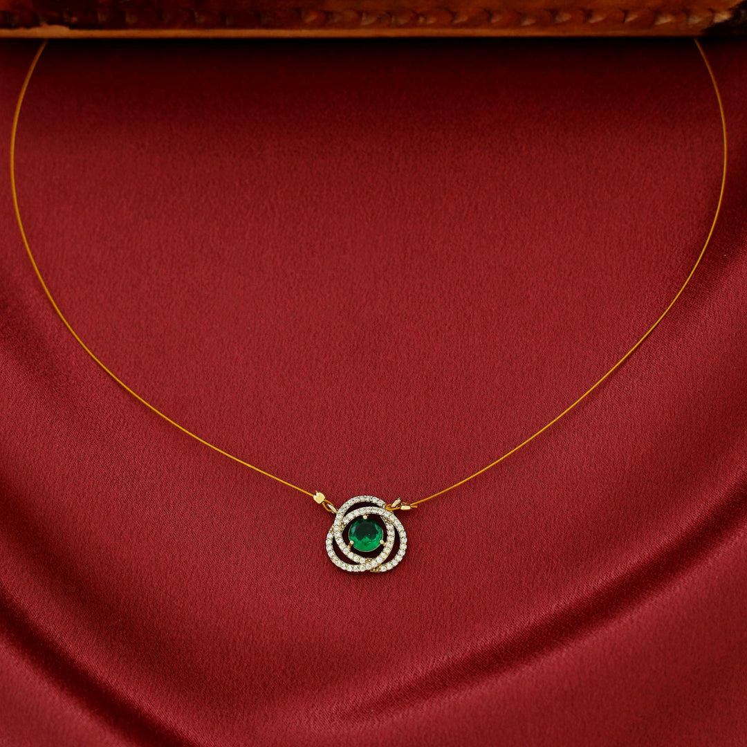 Thamanna AD Stone Glossy String Neckpiece