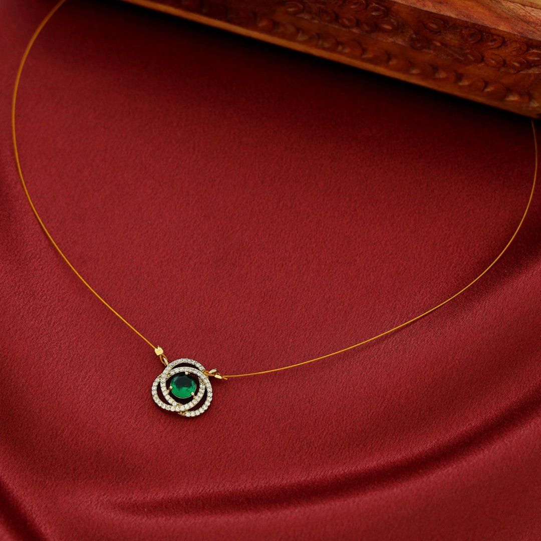 Thamanna AD Stone Glossy String Neckpiece
