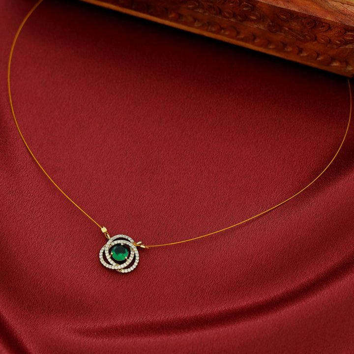 Thamanna AD Stone Glossy String Neckpiece