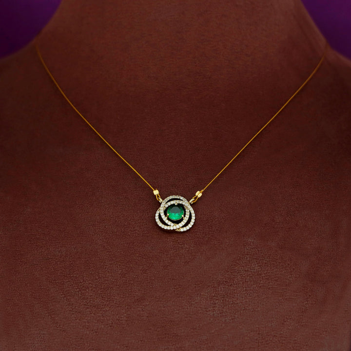 Thamanna AD Stone Glossy String Neckpiece